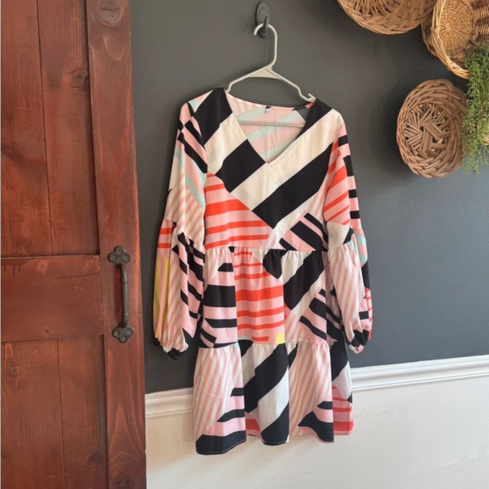 Colorful Striped Dress